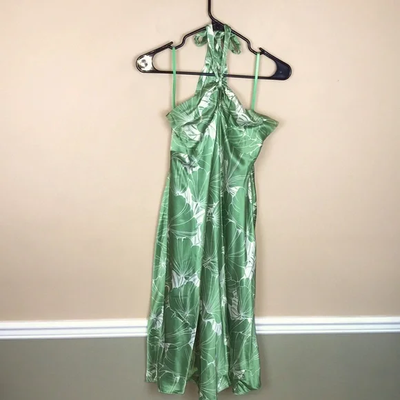 halter neck evening dresses long ARDEN Halter Neck Pattern Sequin Gown main image 0